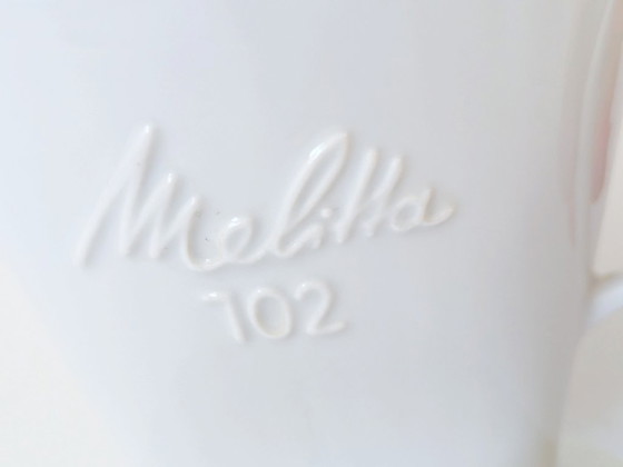 Image 1 of 1970s Melitta 102 Porcelain Coffee Filter | Pour Over Dripper, Made in Germany