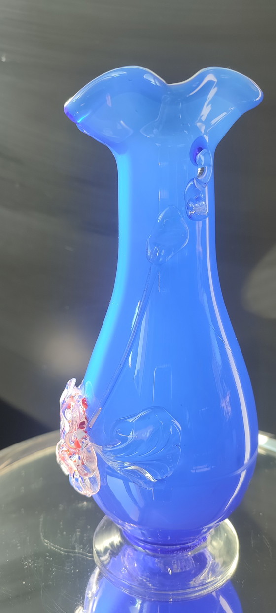 Image 1 of Italian art blown glass vase

