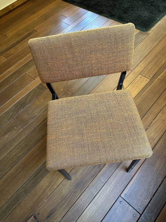 Set of 4 Vintage Design Martin Visser Dining chairs - 1960s, Spectrum, Metal, Textile, Black (photo 13 of 15)