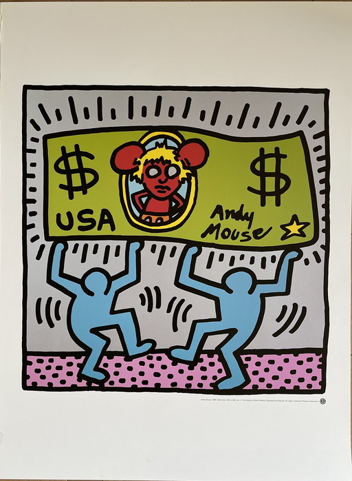 Keith Haring (1958-1990), Andy Mouse, 1986, Copyright The Estate of Keith Haring, Published by teNeues, Printed in Germany