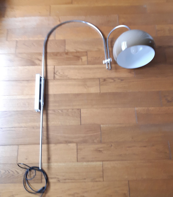 Image 1 of Vintage Design Dijkstra Dubbel Boog Wandlamp, 1970S