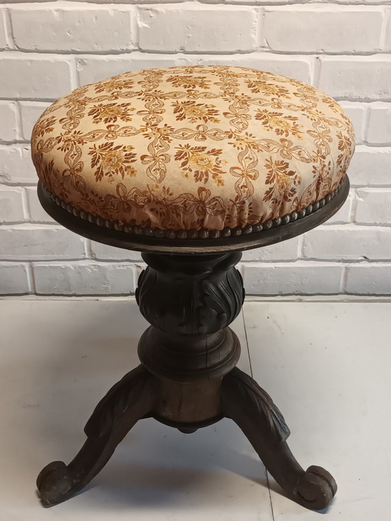 Image 1 of Antique piano stool