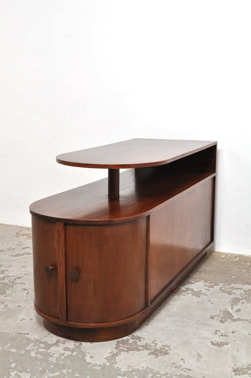 Art Deco Divider Walnut, 1930s – dressoirs, Glass, Wood (photo 2 of 14)