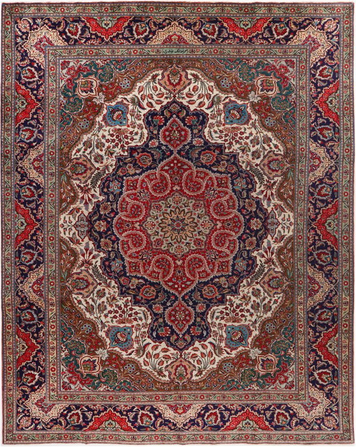 Persian carpet Tabriz Siginert 3.80 x 3.02 Oriental carpet fine No. 24641