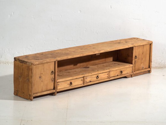 Credenza bassa antica in legno di pino – Cina, circa 1930 – Credenze, Iron (photo 6 of 40)