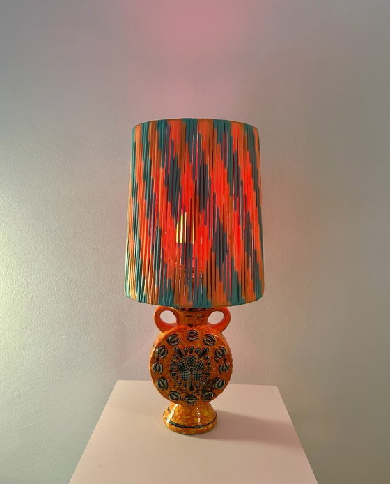 Image 1 of Lámpara de jarrón inalámbrica Pop Art – Dümler & Breiden | Forma de ánfora | Años 70 | Cerámica de Alemania Occidental