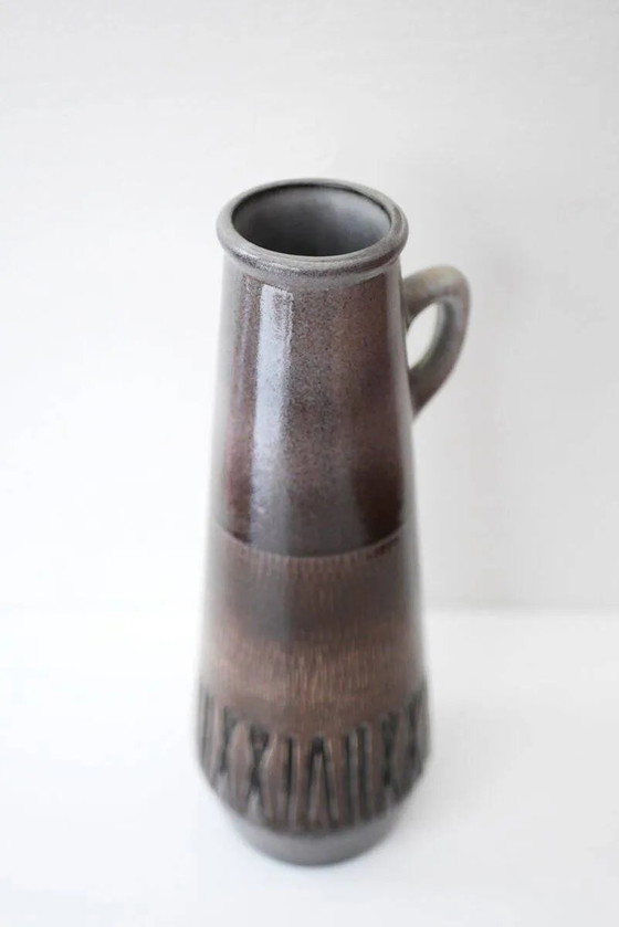 Image 1 of Mid-century Scandinavian modern art design pottery vases in ceramic by Ingrid Atterberg for Upsala Ekeby, Sweden, 1970s, set of