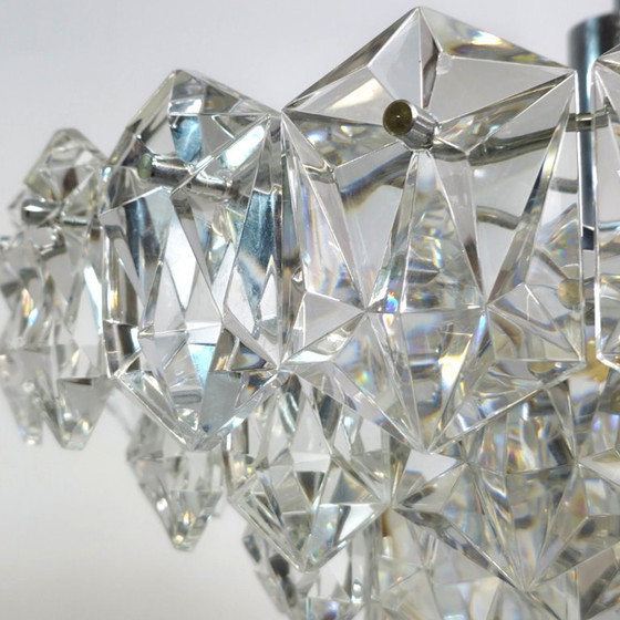 Image 1 of Kinkeldey XL chandelier 60s cut glass mid century