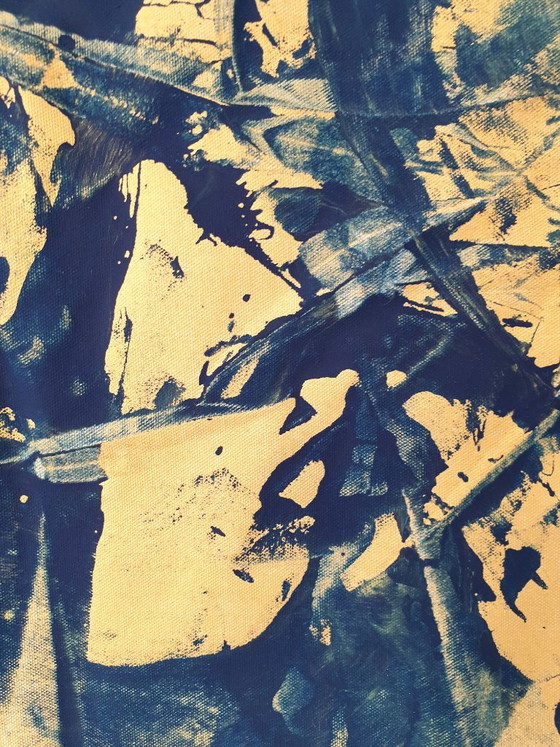 Jürgen Angeler - Blue Golden Diamond – Paintings & Drawings, Canvas (photo 10 of 15)