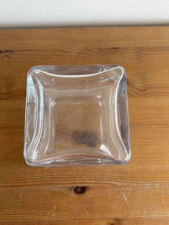 Image 1 of Vintage Finse glazen vaas Riihimäen Lasi