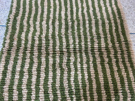 Tapis En Laine Pure Fait Main Artisanale Vert Taille 150/250 Cm – Aime Té, Wool (photo 3 of 8)