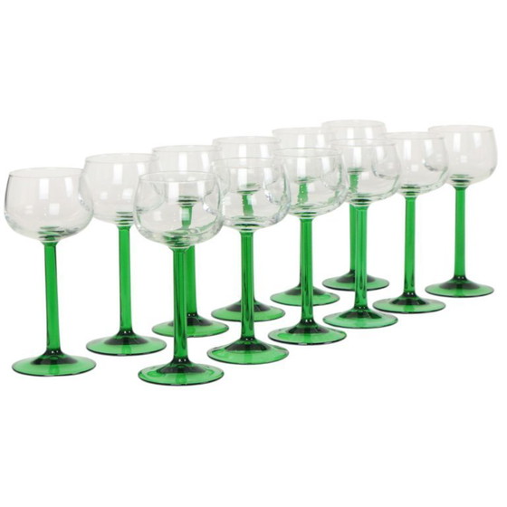 Image 1 of 12 Vintage Luminarc Elzas Wijnglazen