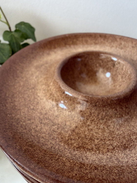 Image 1 of Juego de 6 hueveras de cerámica, década de 1970.