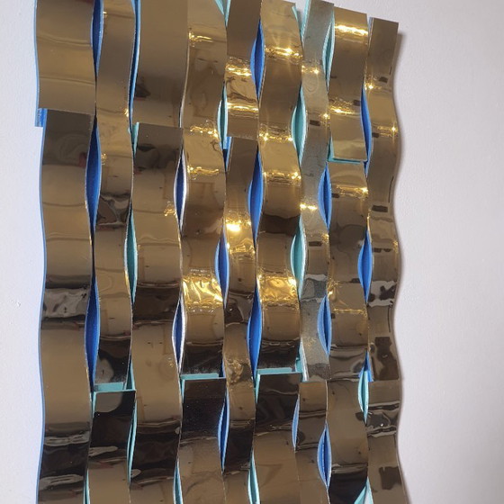 Image 1 of Objet mural miroir ONDE