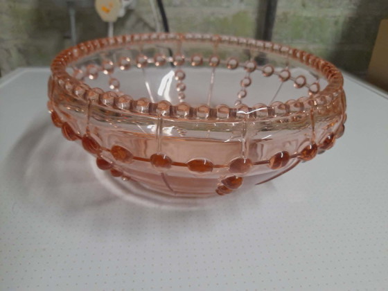 Image 1 of Ciotola in vetro Art Déco in stile depressione