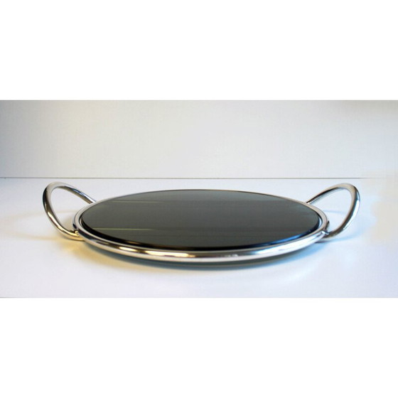 Image 1 of Vintage round tray by Lino Sabbatini Italian 1960s