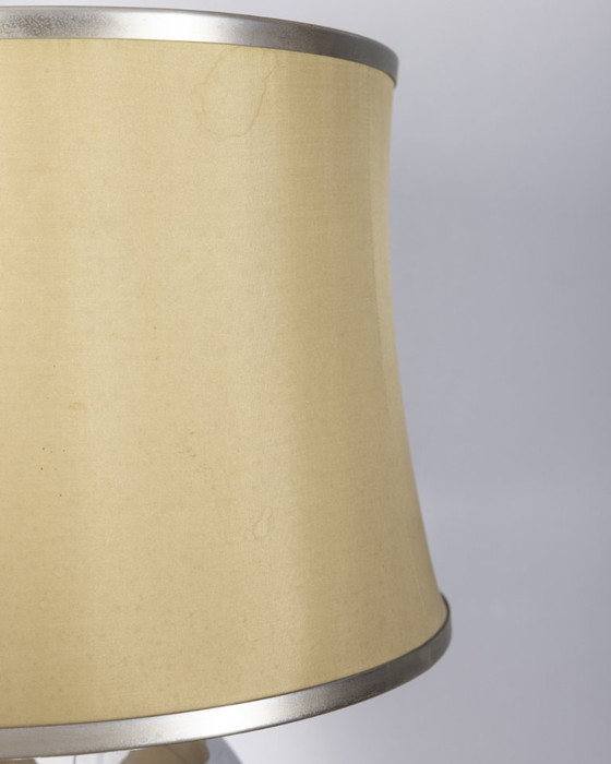 Image 1 of Vintage 70s vloerlamp verchroomd metalen bollen Italiaans ontwerp