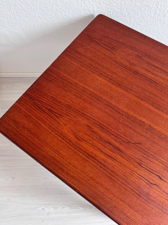 Image 1 of Tafel in Henning Kjærnulf-designstijl, teak, jaren 60, massief Deens mid-century design, Denemarken, bijzettafel, salontafel