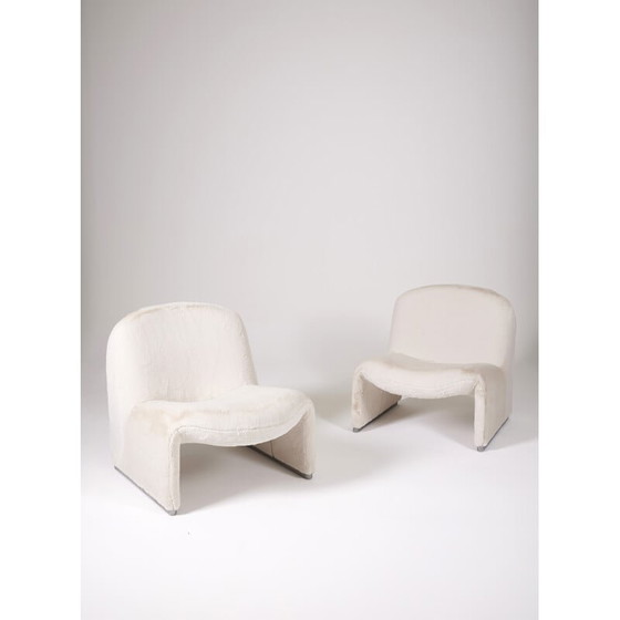 Image 1 of Paar vintage Alky fauteuils van Giancarlo Piretti voor Artifort, Italië 1970