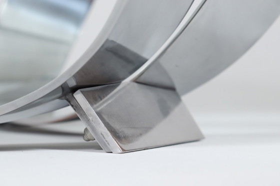 Image 1 of Space Age Table basse/table basse de Knut Hesterberg pour Ronald Schmitt, Diamond Aluminium, années 1970, Allemagne