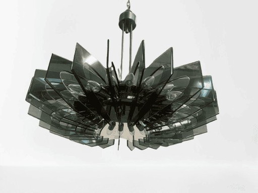 Chandelier By Gino Paroldo for Fontana Arte