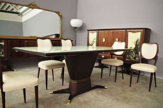 Image 1 of Exceptional Complete Vintage Dining Set - Fratelli Rigamonti Desio (Milan), 1940
