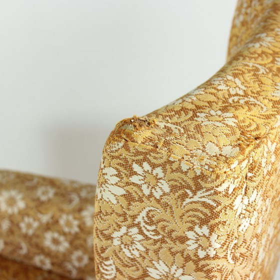 Image 1 of Midcentury Wingchair op wielen van Ton, Tsjecho-Slowakije, jaren 60