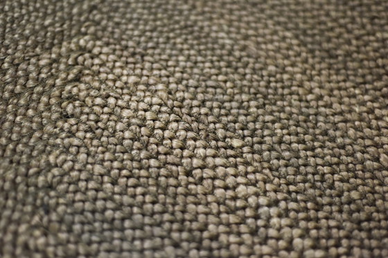 Image 1 of Vintage Indiaas bruin platgeweven jute tapijt, jaren 70