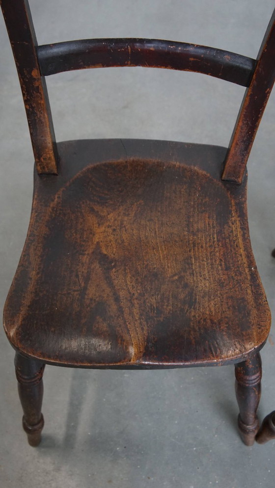 Image 1 of 4 x Antiker englischer Oxford Ess-/Küchenstuhl