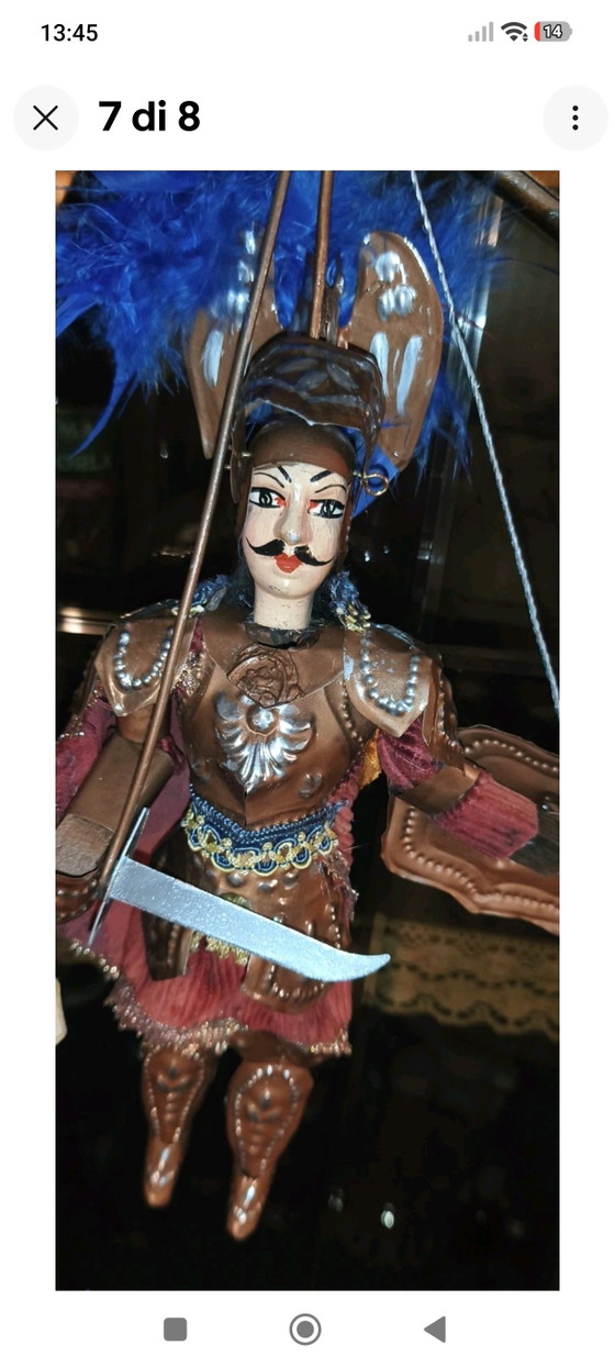 Armure de cérémonie vintage sicilienne Pupo Orlando 34 cm – Objets déco, Metal, Velvet (photo 5 of 8)