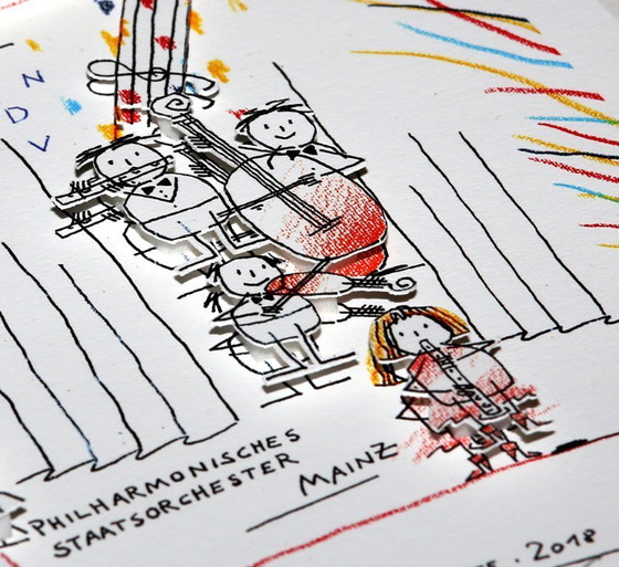 Image 1 of Schlote, Wilhelm - Mainz - Costruzione 3D - firmato a mano