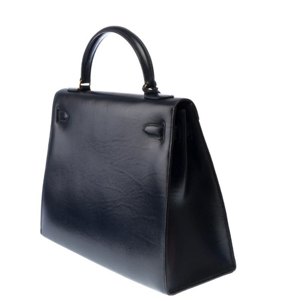 Image 1 of Borsa HERMES Kelly 32 in Cuir Bleu Marine - 103411