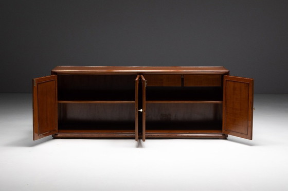 Image 1 of Architectural Modernist Sideboard, France, Mid-20th Century