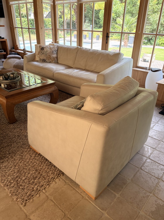 Bellissimi divani in pelle di grandi dimensioni (2) e poltrona!! – Divani 3 posti, Leather (photo 10 of 10)