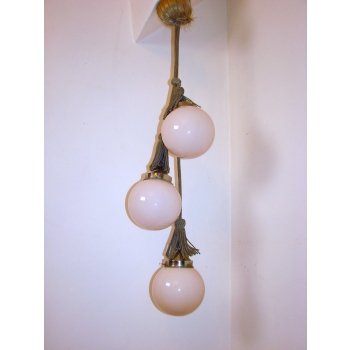 Lustre Art Déco des années 20 – éclairage vintage classique – Art Deco (photo 5 of 11)