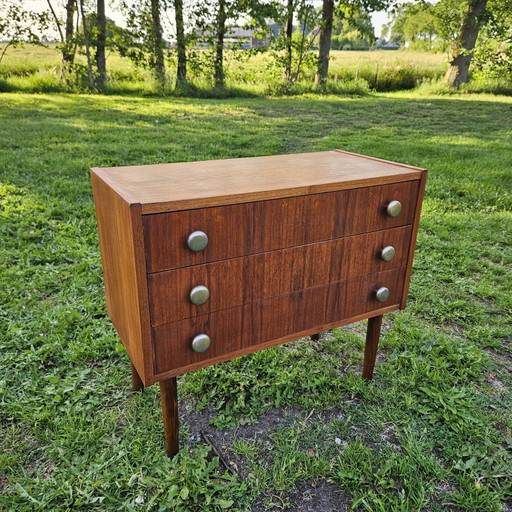 Commode vintage - Design milieu du siècle - Aspect teck
