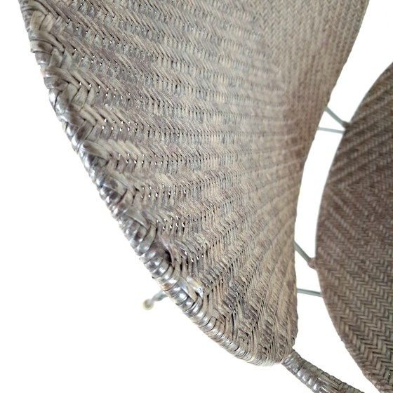 Image 1 of Vintage Yuzuru Yamakawa fauteuil met salontafel