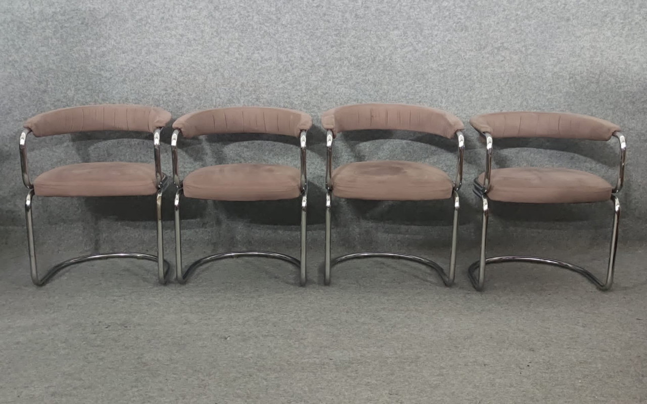 4 CHAISES MID Century MODERN DESIGN CHAISE DE CUISINE DANISH 60s VINTAGE RETRO 60s ARMCHAIR