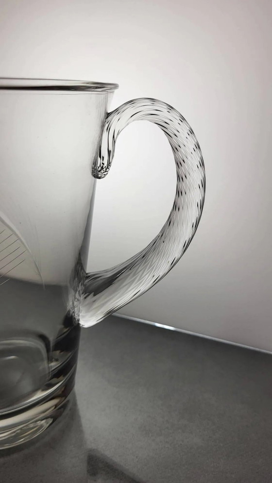 1960s crystal pitcher (wheat) – Glass & Decanter, Glass, Vintage (photo 4 of 7)