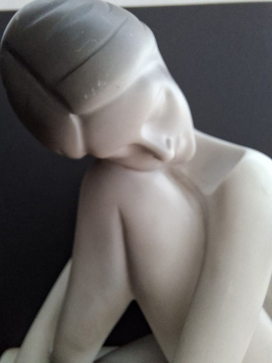 Image 1 of Art-Deco-Skulptur – Stilisierter Akt – 1920er Jahre