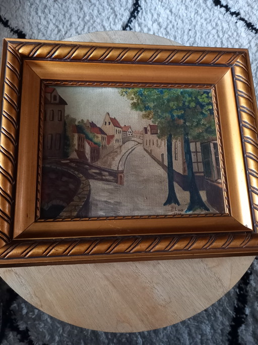 Tableau à l'huile atmosphérique 1948