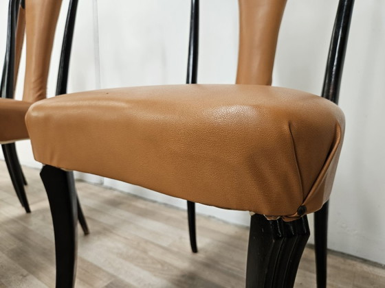 Set van 6 eetkamerstoelen van Vittorio Dassi uit de jaren 1950. – Wood (photo 9 of 17)