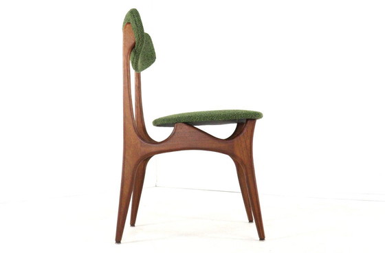 Image 1 of Set 4 vintage eetkamerstoelen stoelen gestoffeerd