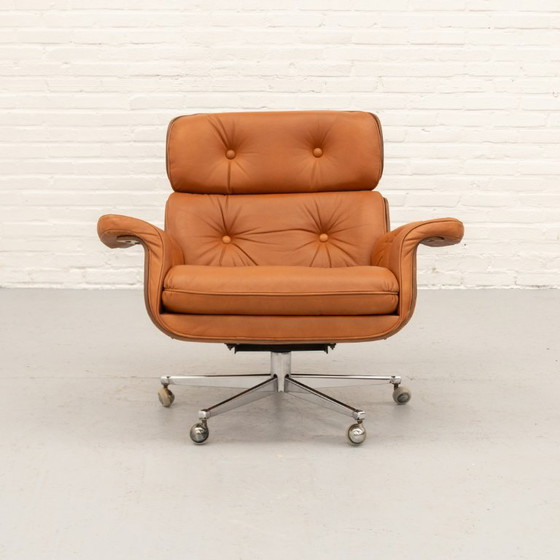 Poltrona lounge Martin Stoll Giroflex anni '70 – Poltrone, Wood, Leather (photo 10 of 19)