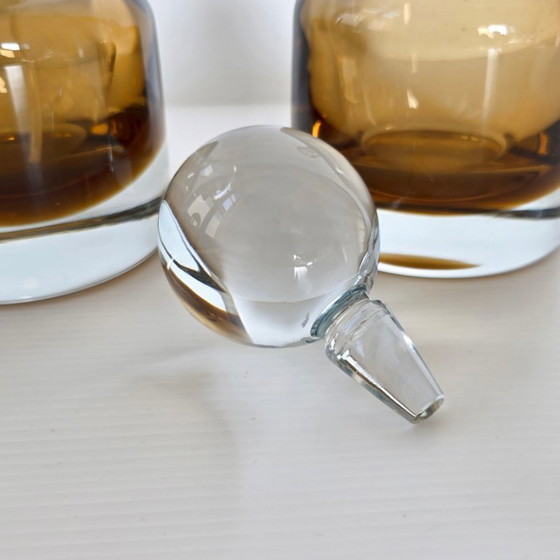 Image 1 of NECESSAIRE A PARFUM VINTAGE 1970 VAPORISATEUR FLACON EN VERRE DE MURANO 70S