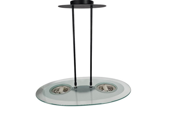 Image 1 of Estiluz - lampada a sospensione - Spagna - metallo - vetro - vetro smerigliato - anni '80