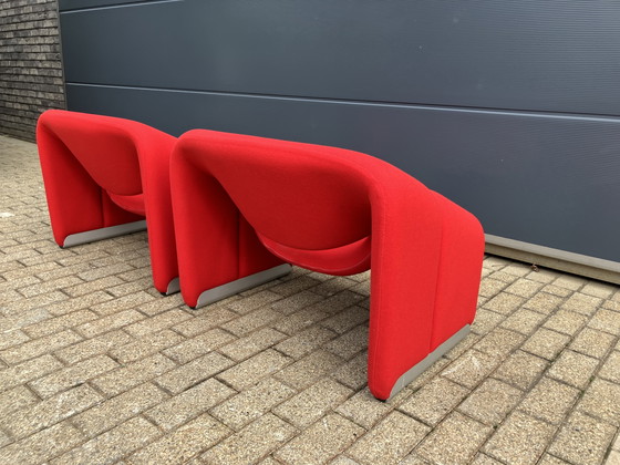 Image 1 of 2x sedie Artifort Groovy F598 M in tessuto originale, in ottime condizioni!