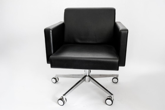 Poltrona Frau Set Van 2 Fauteuils/Bureaustoelen/Chairs – Draaistoelen, Leather (photo 6 of 12)
