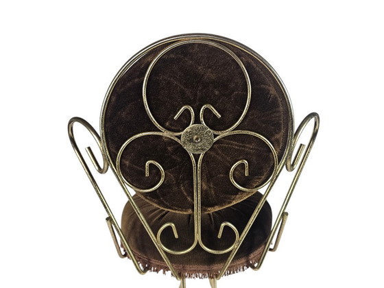 Image 1 of Sedia vintage in stile Chiavari, metallo, ottone, anni '50