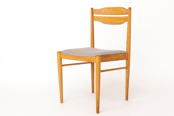 Image 1 of Set of 3 Vintage Beechwood Chairs | 1970s German Dining Chairs | Restored & Reupholstered
